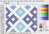 Pattern created in Embird Cross Stitch