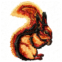 Animated image of embroidery design