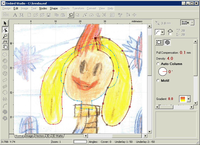 Embird Tutorial - Digitizing Studio - Creating Fill Objects