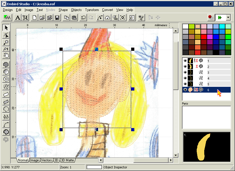 Embird Tutorial - Digitizing Studio - Creating Fill Objects