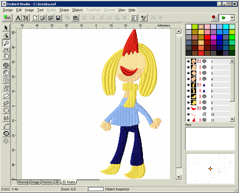 Embird Tutorial - Digitizing Studio - Creating Fill Objects