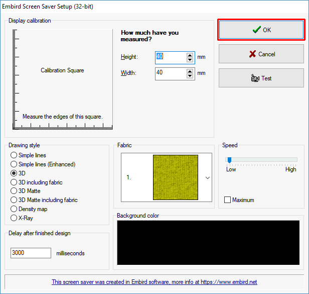 Embird Tutorial - Exporting Screen Saver