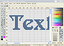 Text created with Embird Cross Stitch