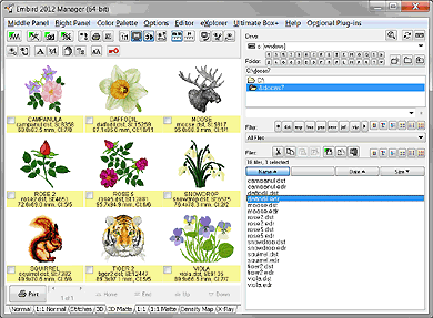 Embird Manager Snapshot