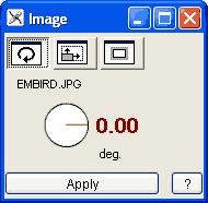 Embird Studio - Edit Image Window