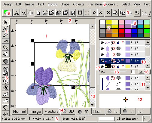 Embird Studio - Main Window