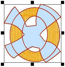 Embird Studio - Use of the Mask to Split Vector Objects