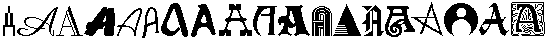 Special Fonts - Categories Mode