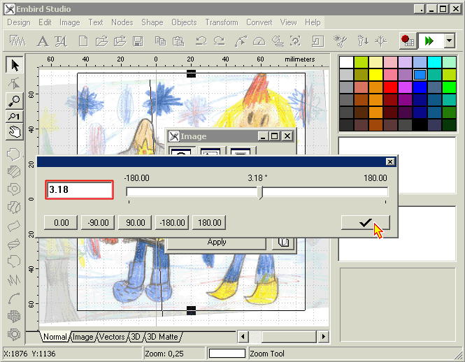 Embird Tutorial - Digitizing Studio - Importing Image