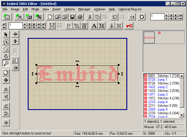 Embird Tutorial - Co-operation with DP Cross Stitch Software