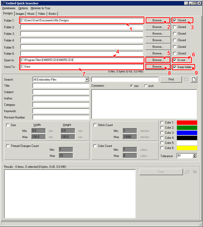 Embird Tutorial - Embird Quick Searcher