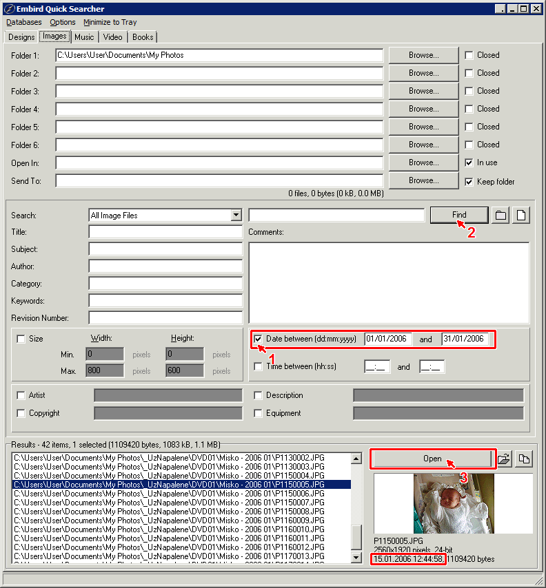 Embird Tutorial - Embird Quick Searcher