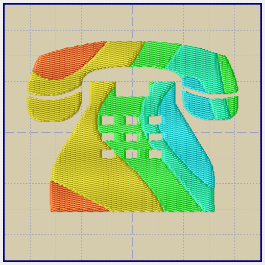 Image converted to embroidery design