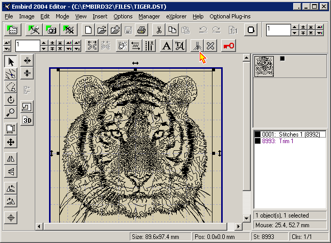 Embird Tutorial - Co-operation with Thred Digitizing Software