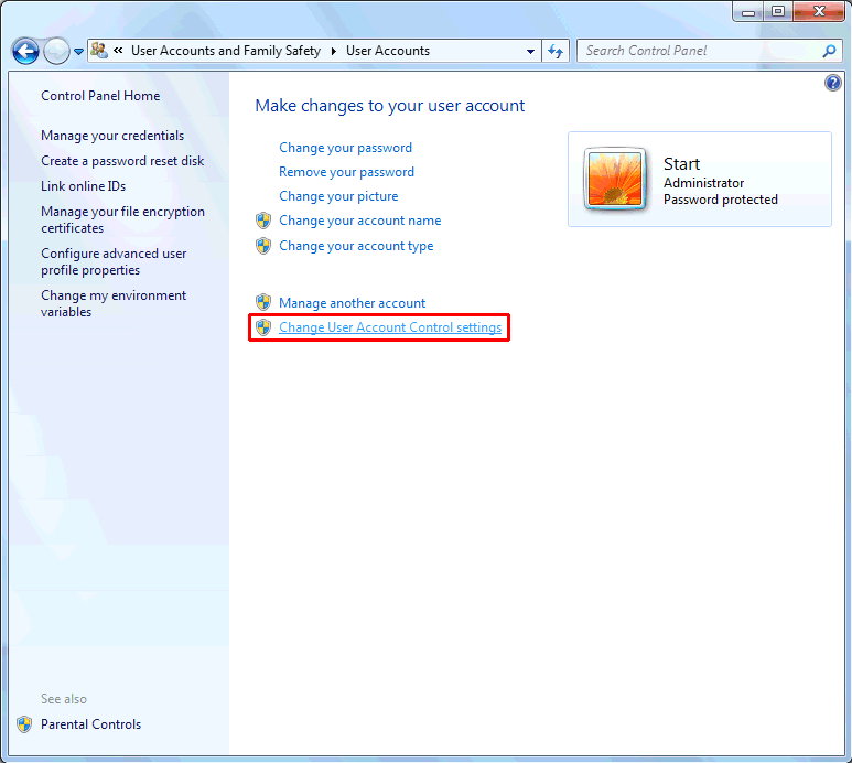 Embird Tutorial - Disabling the UAC in Windows 7