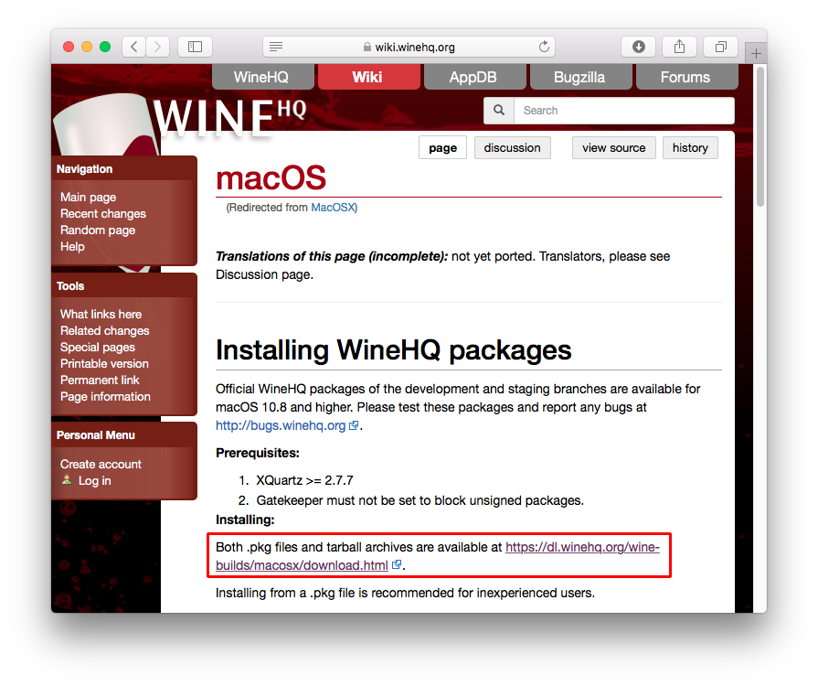 wine emulator download mac