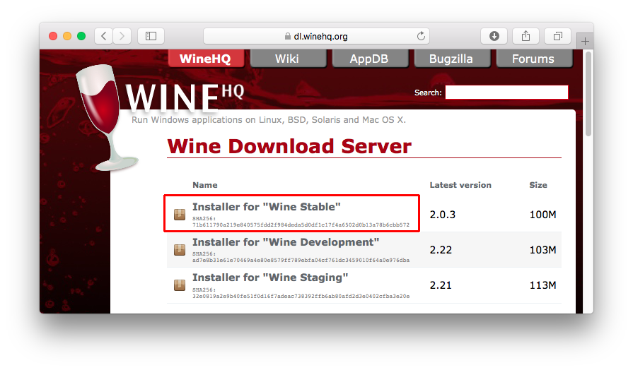 wine program for mac