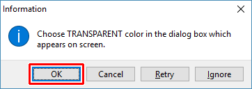 Consider some color as transparent?